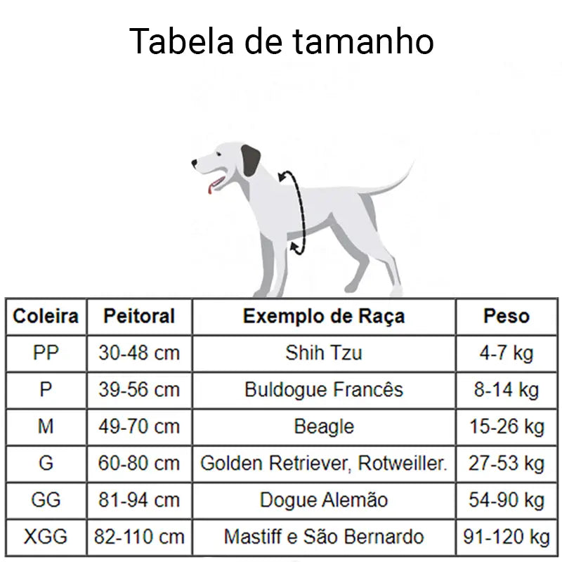 Coleira de Peito Termica Cold Dog